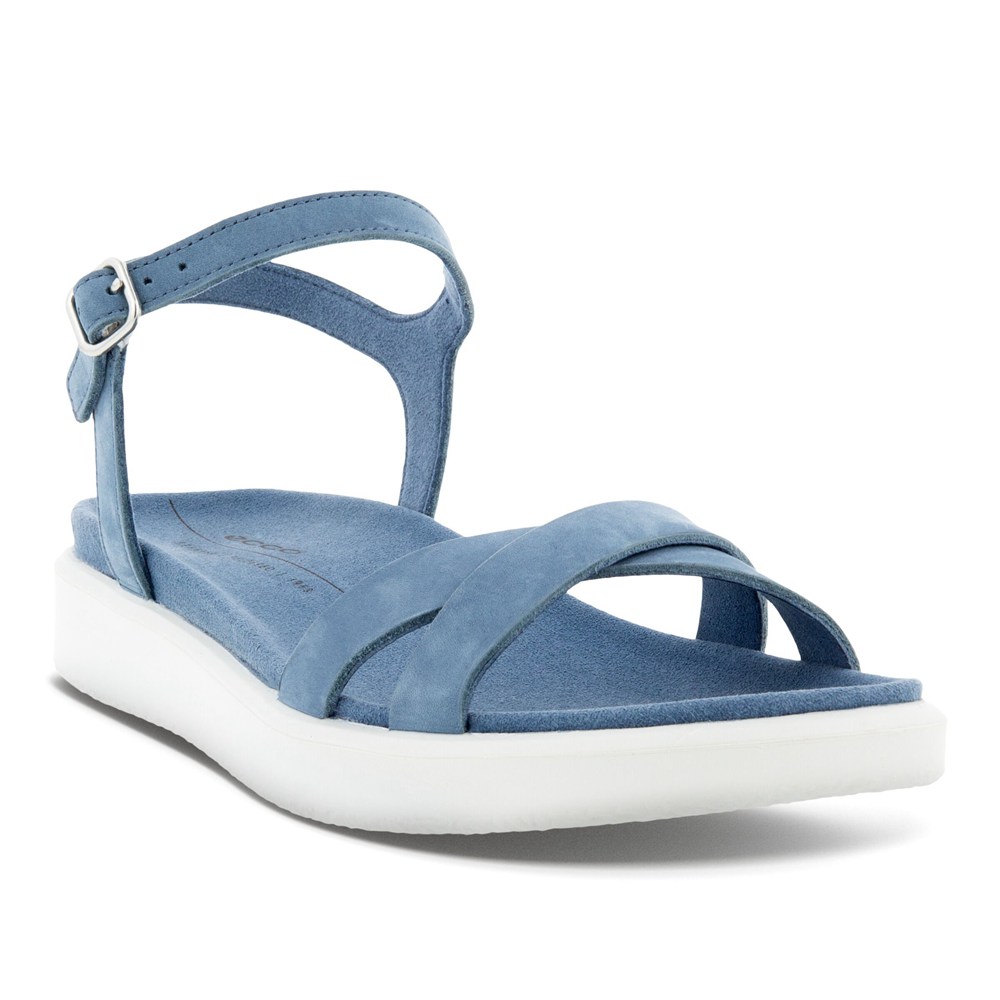 Womens Sandals - ECCO Yuma Crossover Staps - Blue - 9741NSKTY